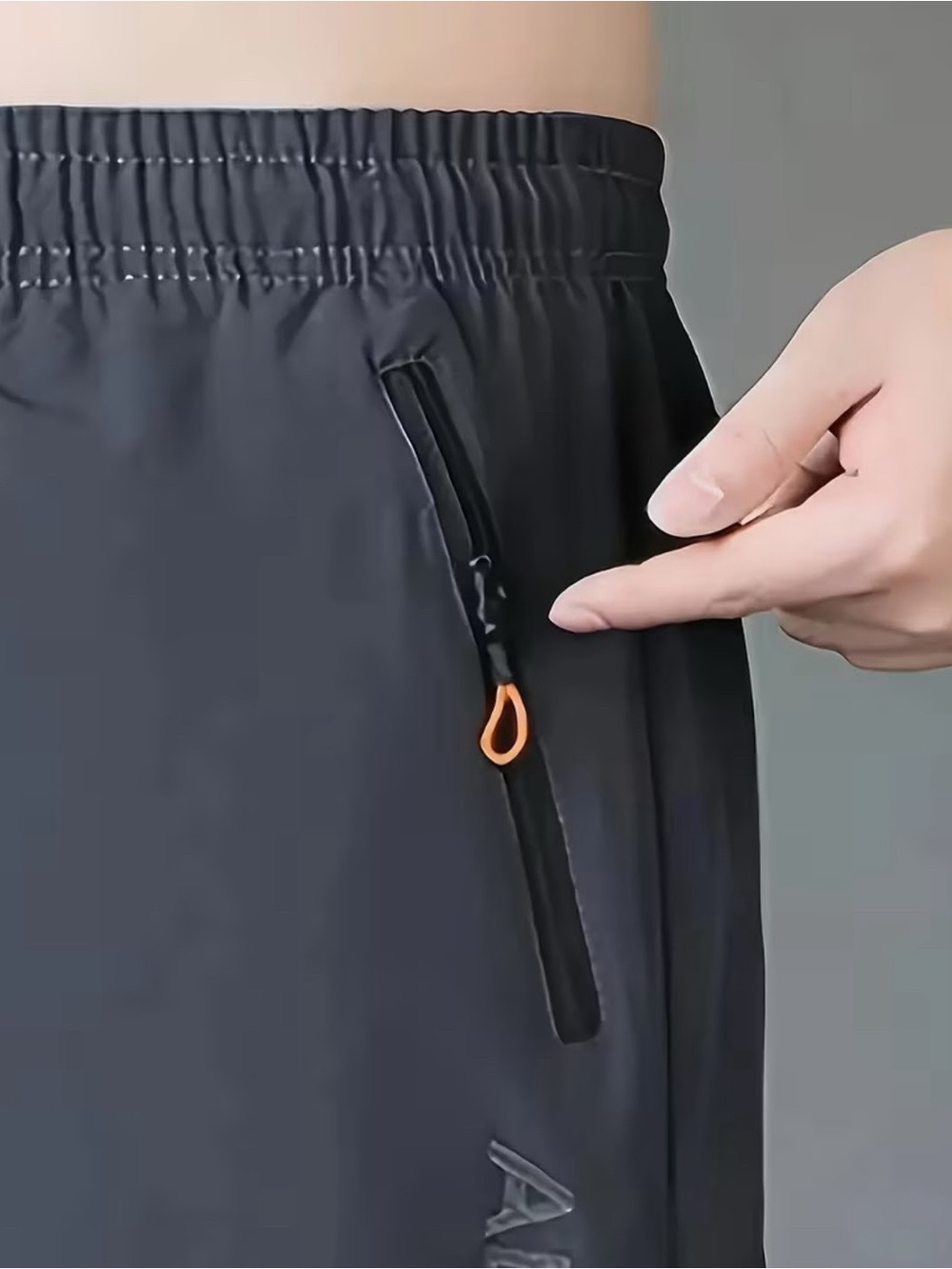 1-Athletic Knee-Length Drawstring Shorts - Picture 4 of 4